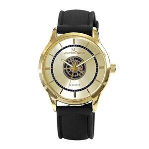 48mm Montres Carlo Men's Fashion Silicone Band Luxury Sports Analog Dress Watch